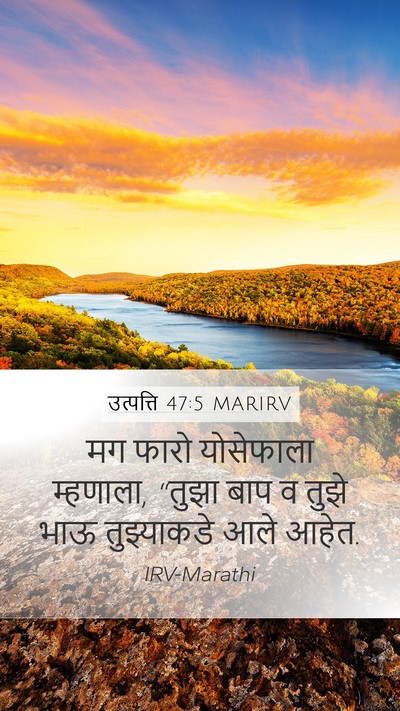 उत्पत्ति 47:5 MARIRV Mobile Phone Wallpaper - मग फारो योसेफाला - Mobile Bible Verse Wallpaper