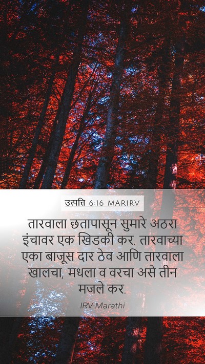 उत्पत्ति 6:16 MARIRV Bible Verse Image