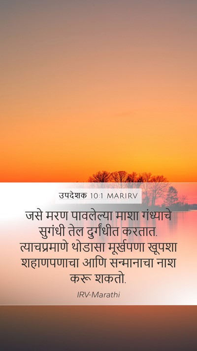उपदेशक 10:1 MARIRV Bible Verse Image