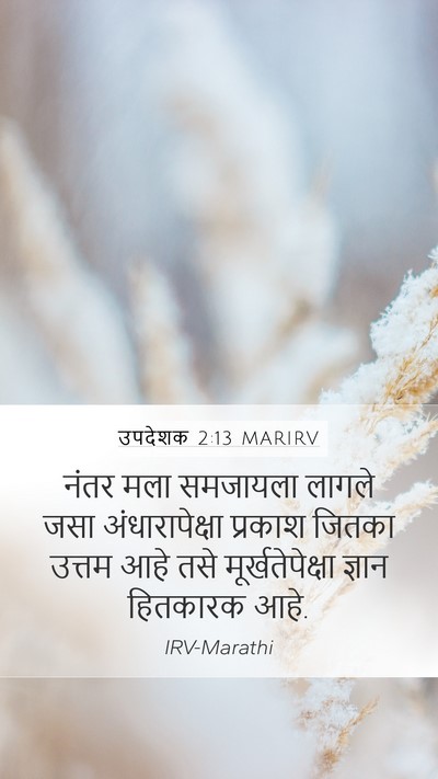 उपदेशक 2:13 MARIRV Bible Verse Image
