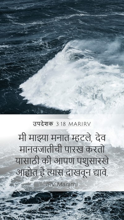 उपदेशक 3:18 MARIRV Bible Verse Image