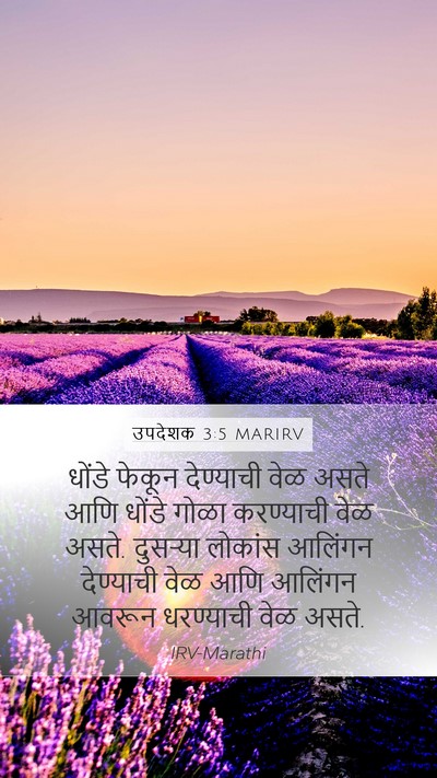 उपदेशक 3:5 MARIRV Mobile Phone Wallpaper - धोंडे फेकून - Mobile Bible Verse Wallpaper
