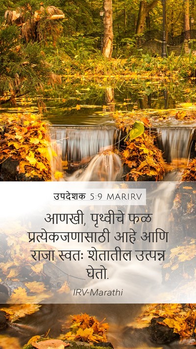 उपदेशक 5:9 MARIRV Mobile Phone Wallpaper - आणखी, पृथ्वीचे फळ - Mobile Bible Verse Wallpaper