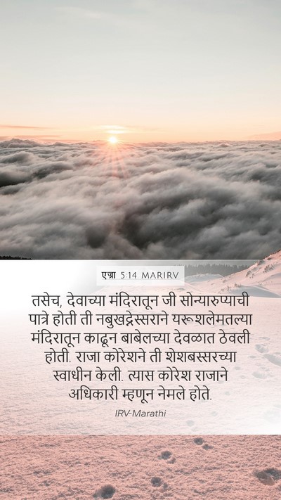 एज्रा 5:14 MARIRV Bible Verse Image
