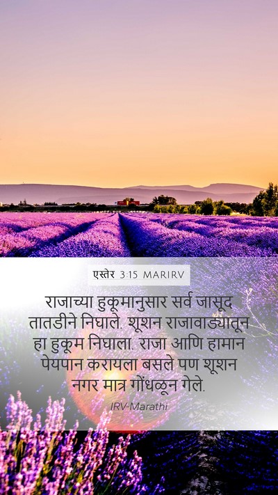 एस्तेर 3:15 MARIRV Bible Verse Image