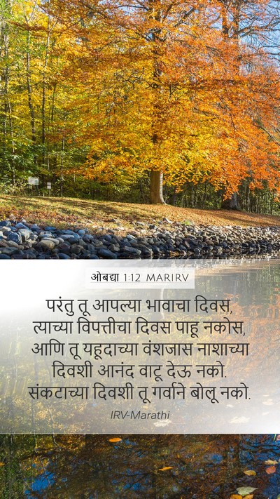 ओबद्या 1:12 MARIRV Bible Verse Image