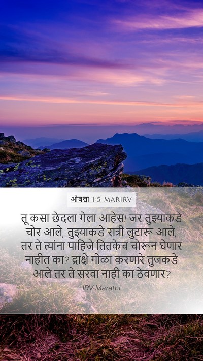 ओबद्या 1:5 MARIRV Bible Verse Image