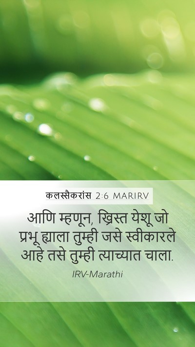कलस्सैकरांस 2:6 MARIRV Bible Verse Image