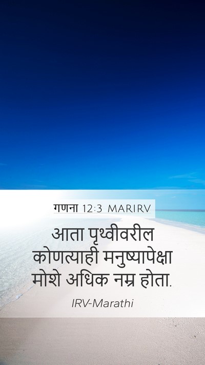 गणना 12:3 MARIRV Mobile Phone Wallpaper - आता पृथ्वीवरील - Mobile Bible Verse Wallpaper