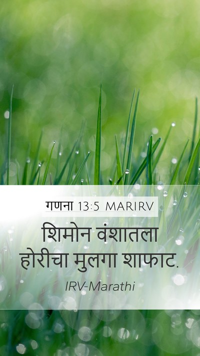 गणना 13:5 MARIRV Mobile Phone Wallpaper - शिमोन वंशातला - Mobile Bible Verse Wallpaper