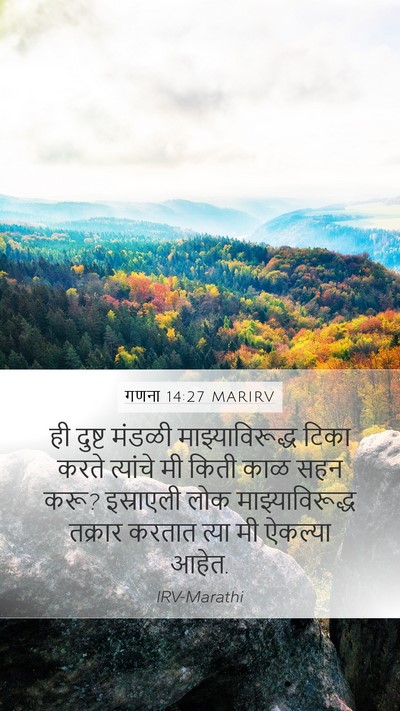 गणना 14:27 MARIRV Bible Verse Image