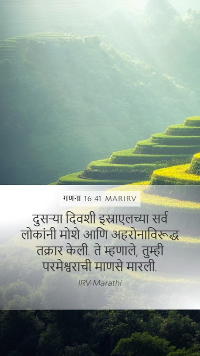 गणना 16:41 MARIRV Bible Verse Image
