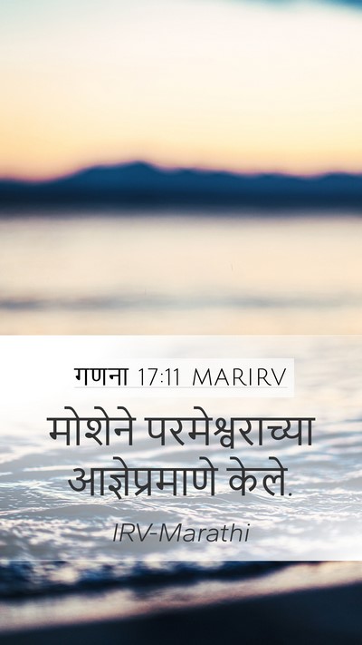 गणना 17:11 MARIRV Mobile Phone Wallpaper - मोशेने - Mobile Bible Verse Wallpaper