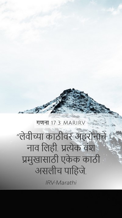 गणना 17:3 MARIRV Bible Verse Image