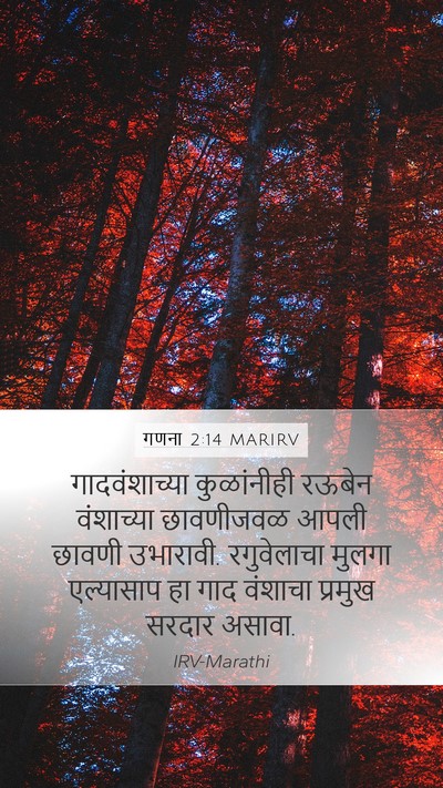 गणना 2:14 MARIRV Bible Verse Image