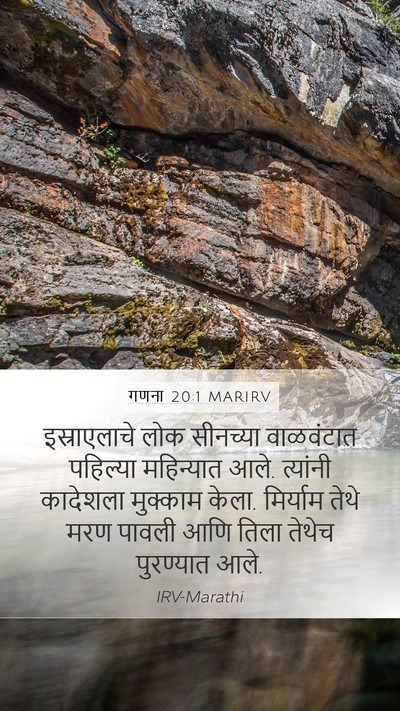 गणना 20:1 MARIRV Bible Verse Image