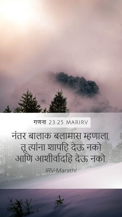 गणना 23:25 MARIRV Mobile Phone Wallpaper - नंतर बालाक बलामास - Mobile Bible Verse Wallpaper