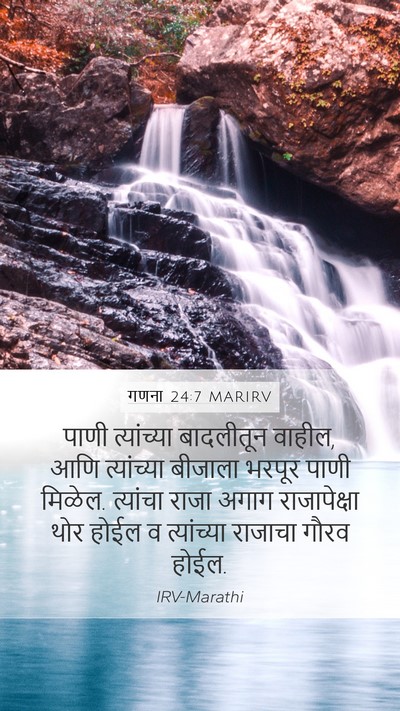 गणना 24:7 MARIRV Bible Verse Image