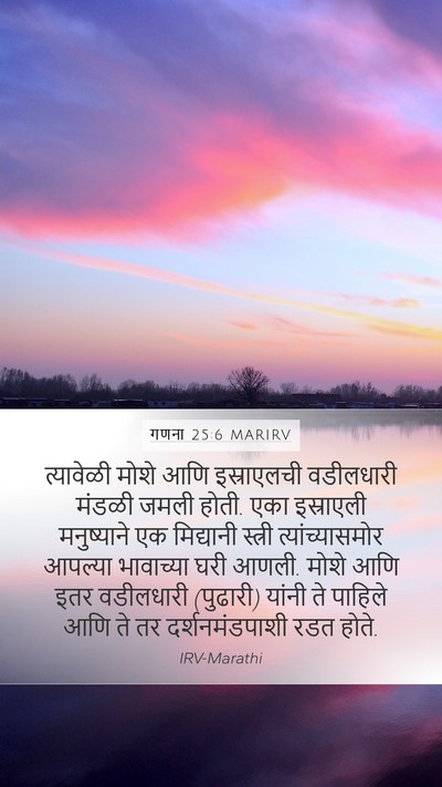 गणना 25:6 MARIRV Bible Verse Image