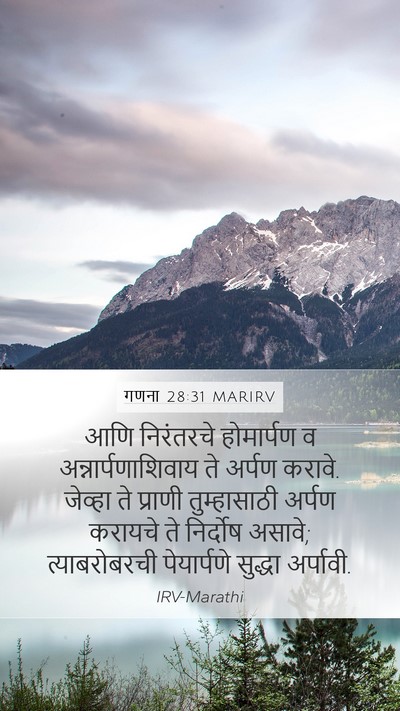 गणना 28:31 MARIRV Bible Verse Image