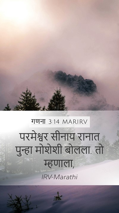 गणना 3:14 MARIRV Mobile Phone Wallpaper - परमेश्वर सीनाय - Mobile Bible Verse Wallpaper