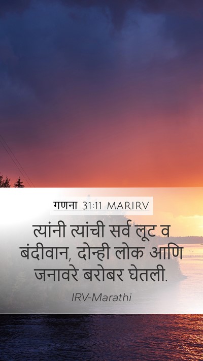 गणना 31:11 MARIRV Bible Verse Image