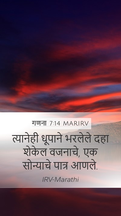 गणना 7:14 MARIRV Bible Verse Image