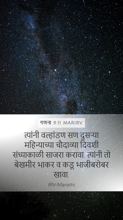 गणना 9:11 MARIRV Bible Verse Image