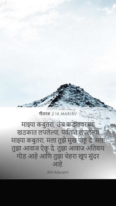 गीतरत्न 2:14 MARIRV Bible Verse Image