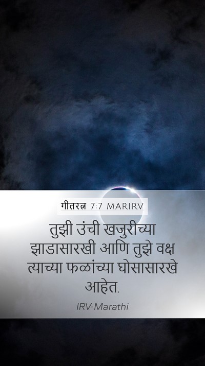 गीतरत्न 7:7 MARIRV Bible Verse Image