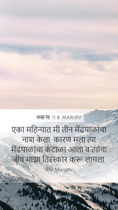 जखऱ्या 11:8 MARIRV Bible Verse Image