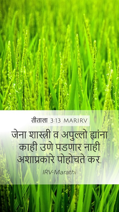 तीताला 3:13 MARIRV Bible Verse Image