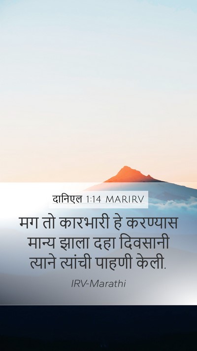 दानिएल 1:14 MARIRV Mobile Phone Wallpaper - मग तो कारभारी हे - Mobile Bible Verse Wallpaper