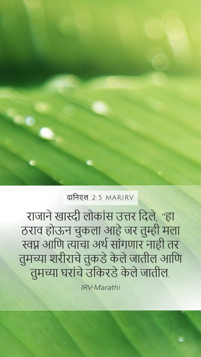 दानिएल 2:5 MARIRV Bible Verse Image
