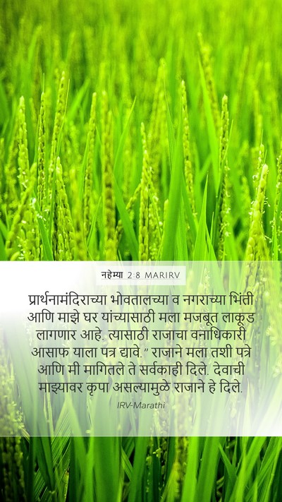 नहेम्या 2:8 MARIRV Bible Verse Image