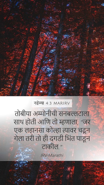 नहेम्या 4:3 MARIRV Bible Verse Image