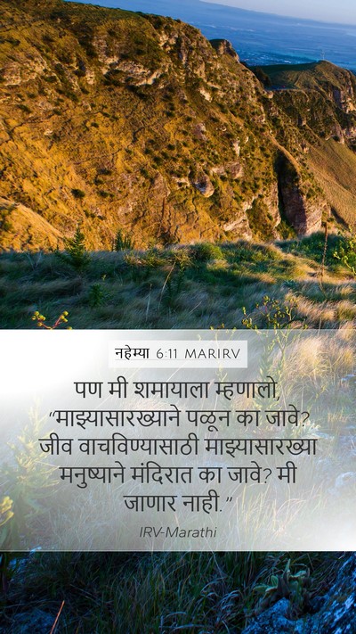 नहेम्या 6:11 MARIRV Bible Verse Image