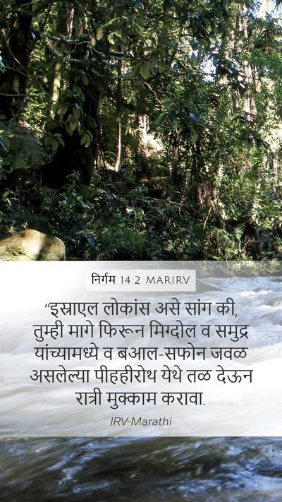 निर्गम 14:2 MARIRV Bible Verse Image