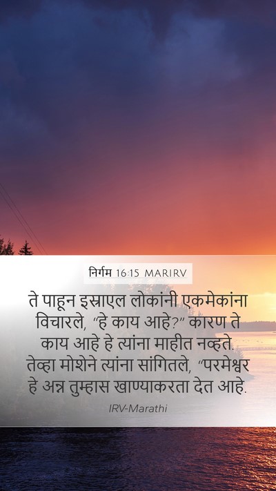 निर्गम 16:15 MARIRV Bible Verse Image