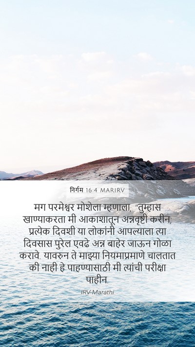 निर्गम 16:4 MARIRV Bible Verse Image