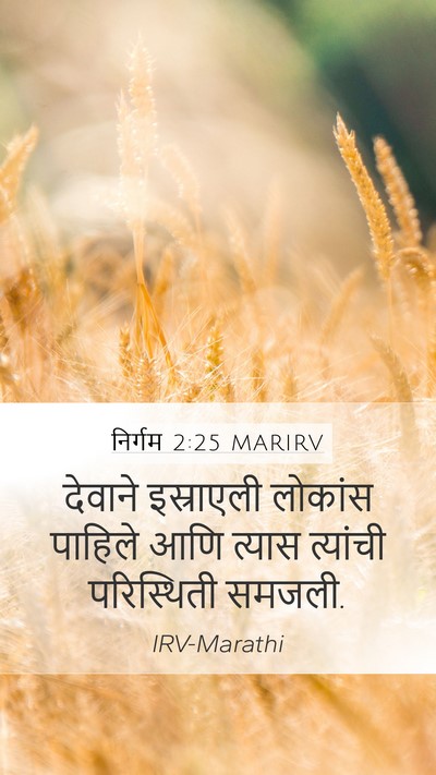 निर्गम 2:25 MARIRV Bible Verse Image