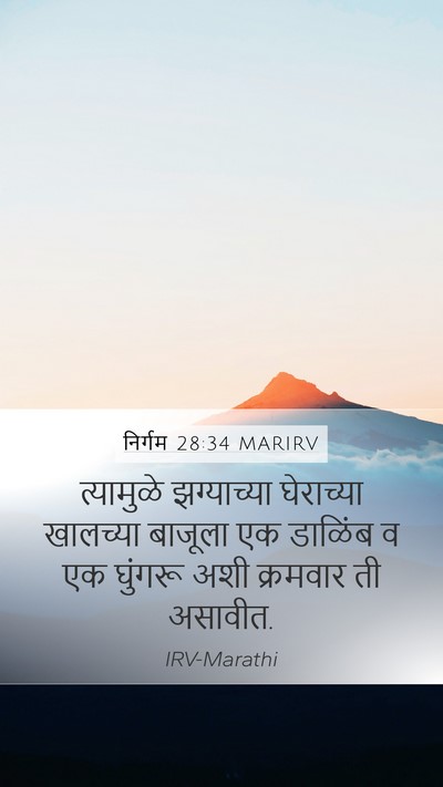 निर्गम 28:34 MARIRV Bible Verse Image