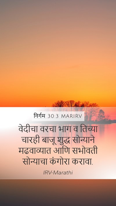 निर्गम 30:3 MARIRV Bible Verse Image