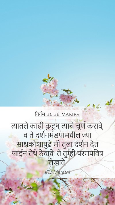 निर्गम 30:36 MARIRV Bible Verse Image