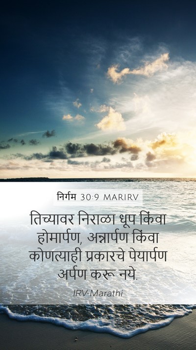 निर्गम 30:9 MARIRV Bible Verse Image