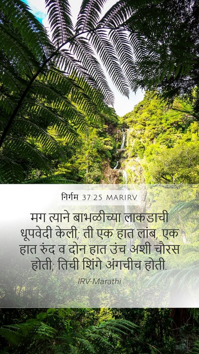 निर्गम 37:25 MARIRV Mobile Phone Wallpaper - मग त्याने - Mobile Bible Verse Wallpaper