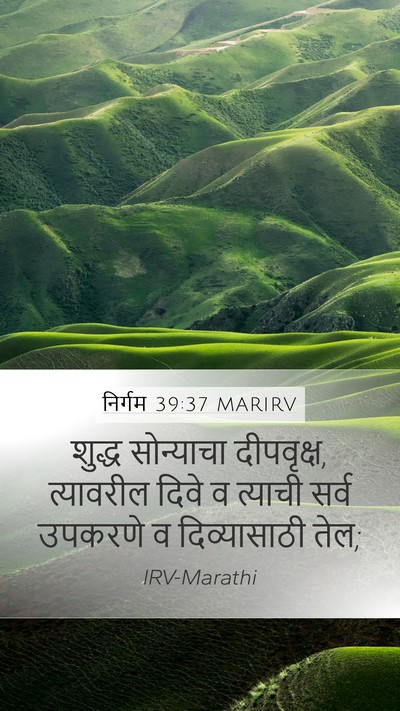 निर्गम 39:37 MARIRV Bible Verse Image