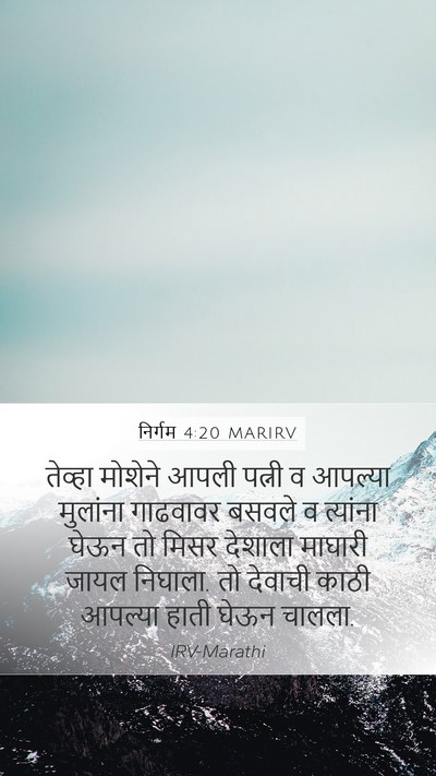 निर्गम 4:20 MARIRV Bible Verse Image