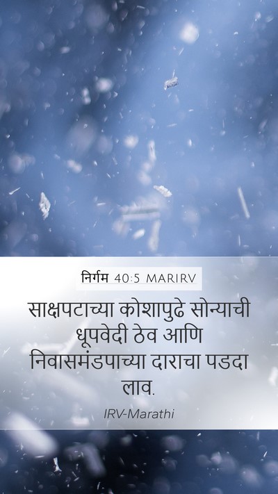 निर्गम 40:5 MARIRV Bible Verse Image