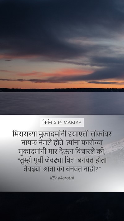 निर्गम 5:14 MARIRV Bible Verse Image